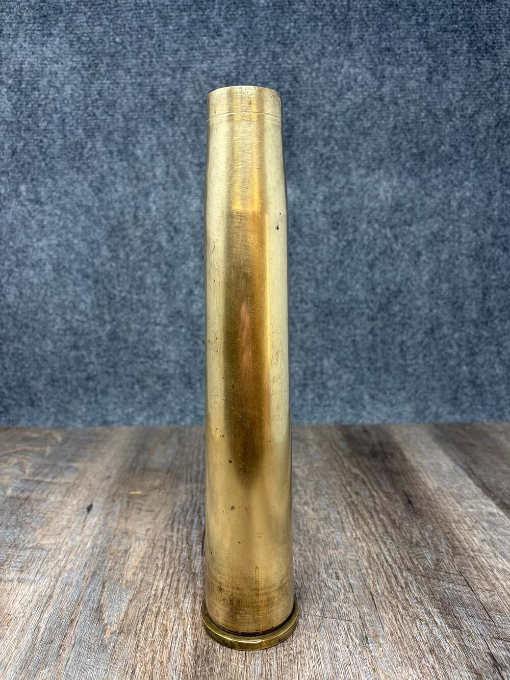 Antique WWII 1943 40MM M25 Brass Trench Art Artillery Shell - Home Decor-display
